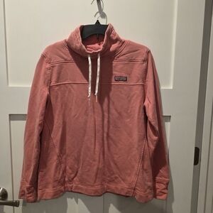 Women's Vineyard Vines Shep Shirt Pullover Sweatshirt Salmon Pink Size M Coastal